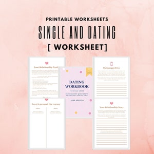 Cuaderno de citas para mujeres solteras / Descubre patrones de relación (Imprimible)