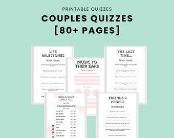 Couples Quizzes: Date Night Games, Relationship Activities (Digital Download)