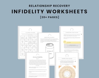 Infidelity Worksheets for Couples After the Affair Couples Counselling Tool Marriage Counsellor Aids Couples Therapy Worksheets