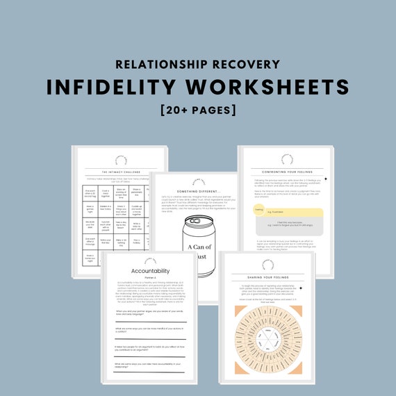 Infidelity Recovery Worksheets for Couples: Guided Relationship Healing (PDF)