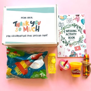 Wedding Activity Box Age 3-6 Wedding Favour for Kids Busy Box Wedding Flower Girl Gift Ring Bearer Gift Wedding Party Favor Kids Gift