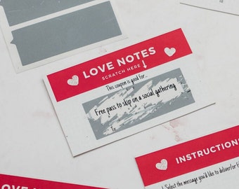 Scratch Off Love Coupons: DIY Gift for Him/Her