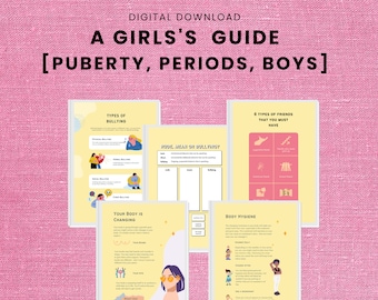 Guía de pubertad para niñas / Cambios corporales e higiene en la adolescencia (Descarga digital)
