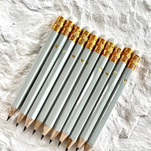 Mini Party Favour Pencils Mini Grey Pencils Games Bridal Shower Pencils Baby Shower Game