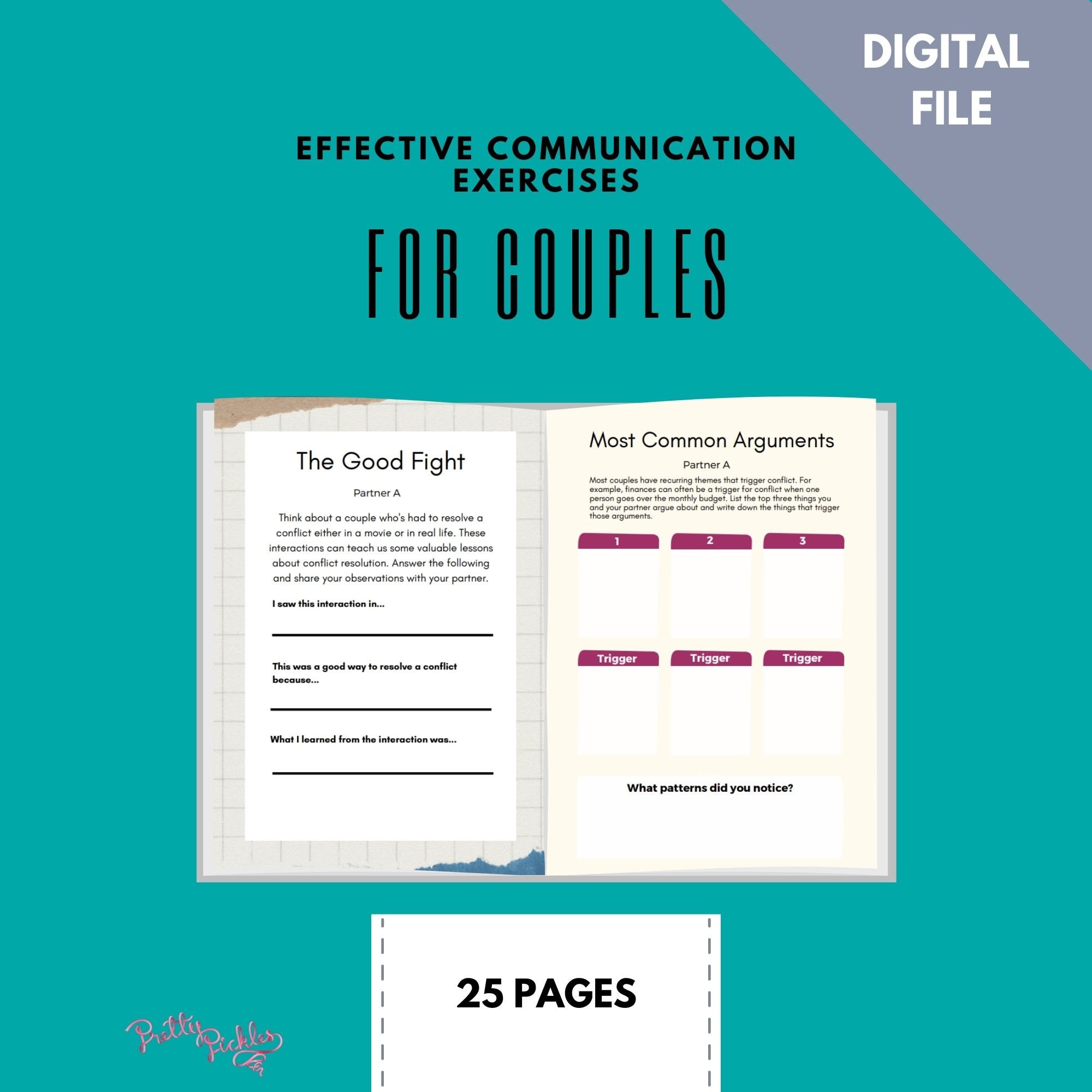 Couples Communication Conflict Worksheet