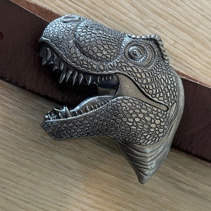 T-Rex Head Belt Buckle: Jurassic Dinosaur Cosplay Gift