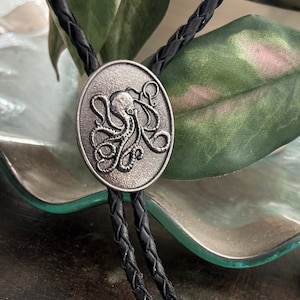 Octopus Bolo Tie: Nautical Western Cowboy Necktie