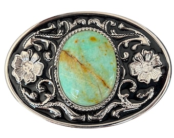 Oval Turquoise Stone Belt Buckle with Engraved Scrolling il_1080xN.7159625632_9qxw.jpg main image 3