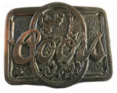 Large Vintage Coors Beer Belt Buckle - Bottle Label - Drinking - Alcohol - Beer Lover - Light - Can 70s -