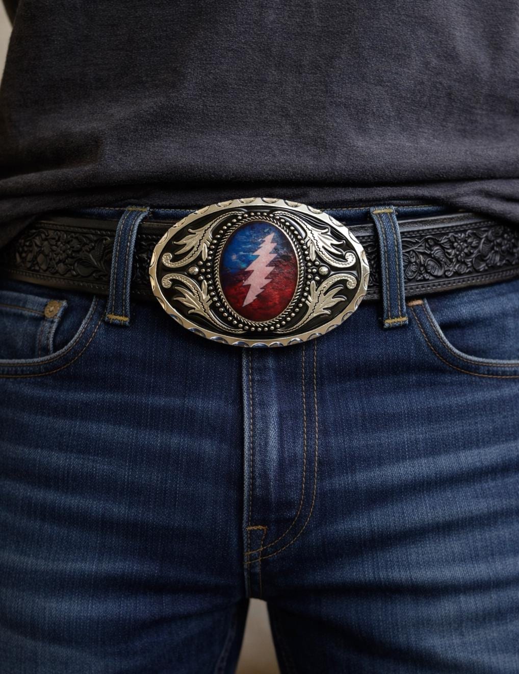 Grateful Dead Belt Buckle - Etsy