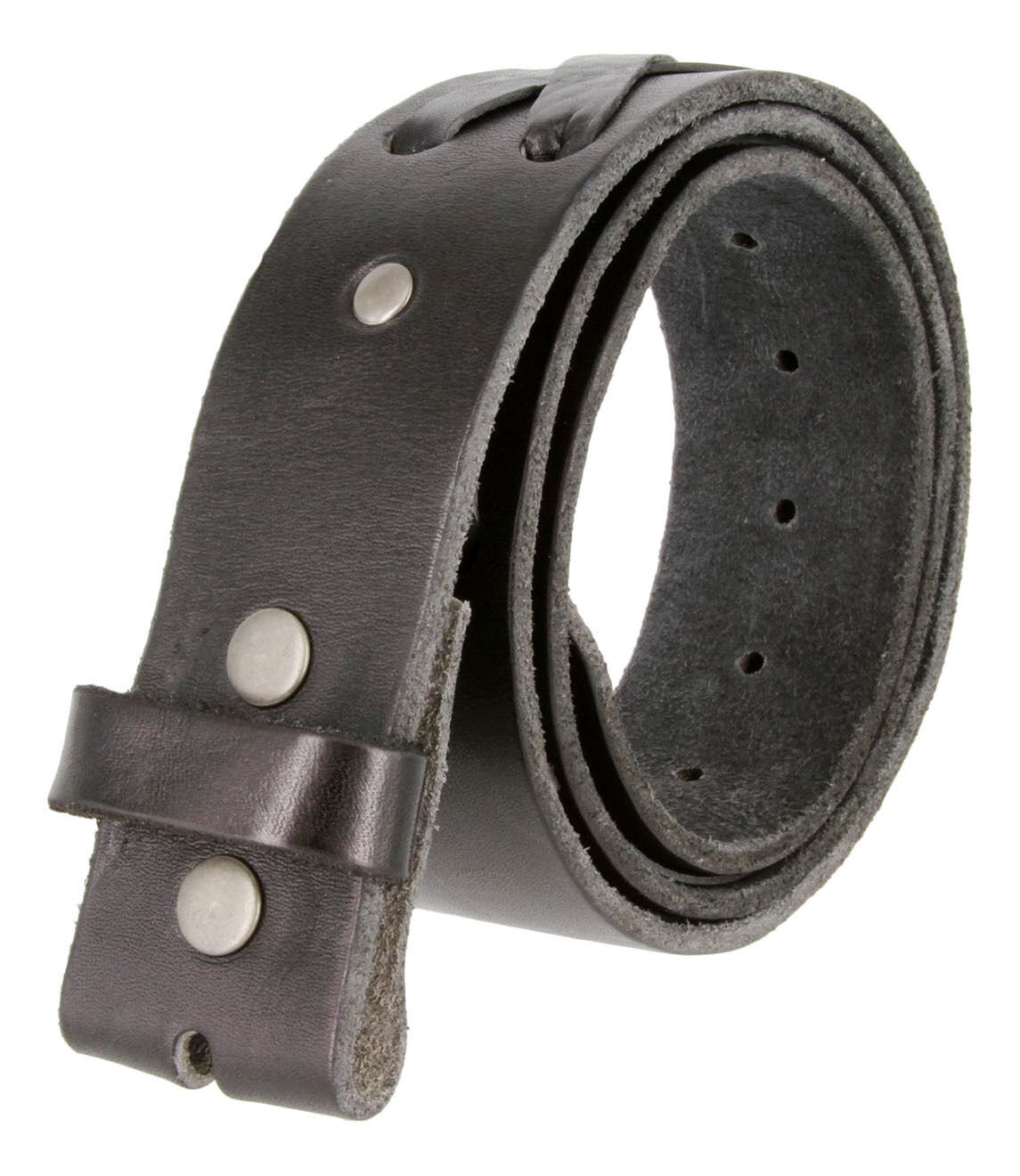Black Leather Snap Belt Strap 1 3/4'' Wide Laced Etsy