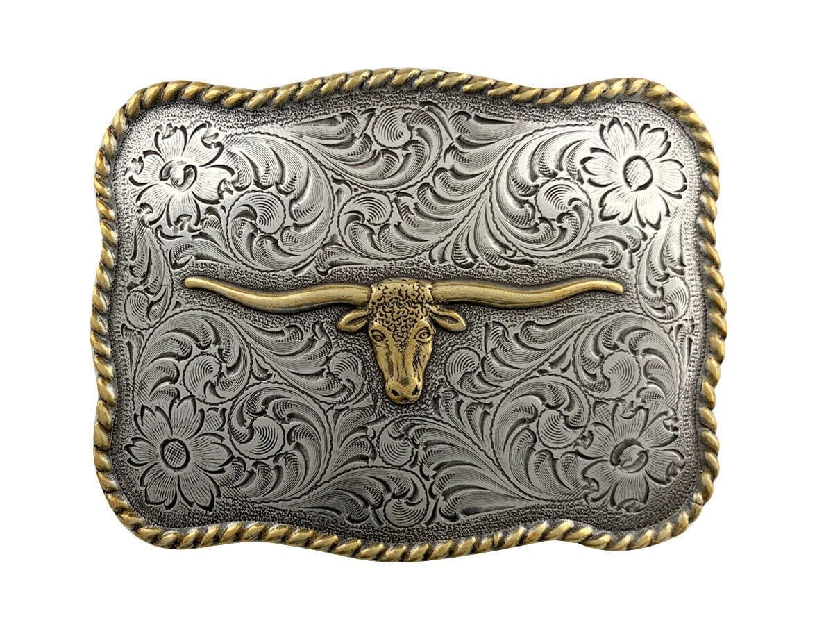 Fobie Kosten Artistiek Longhorn Steer Skull Belt Buckle Cow Steer Bull Cowboy - Etsy