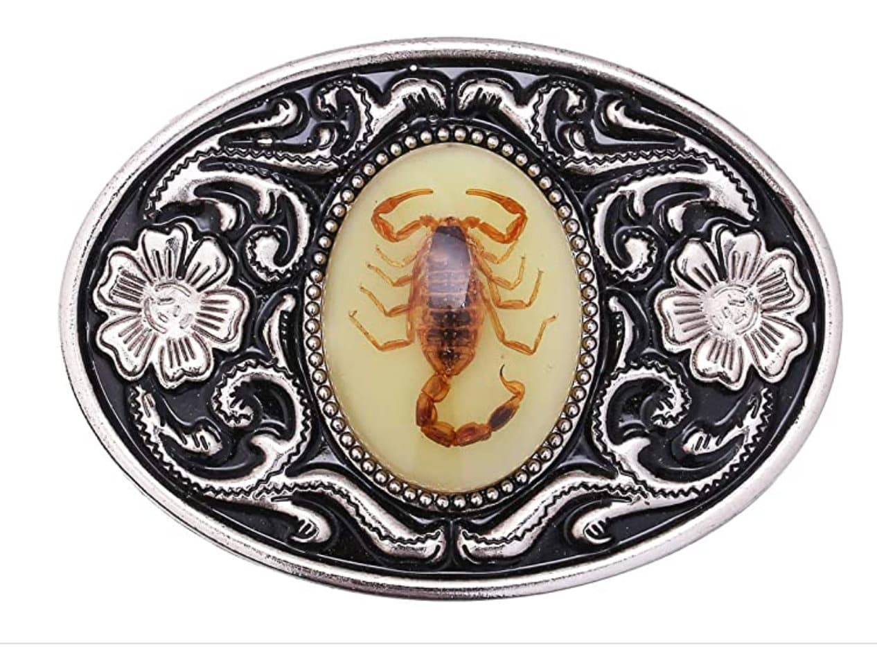 Vintage Handmade Tarantula Spider Mosaic Abalone Silver Belt Buckle Accesorios Cinturones y tirantes Hebillas para cinturón 