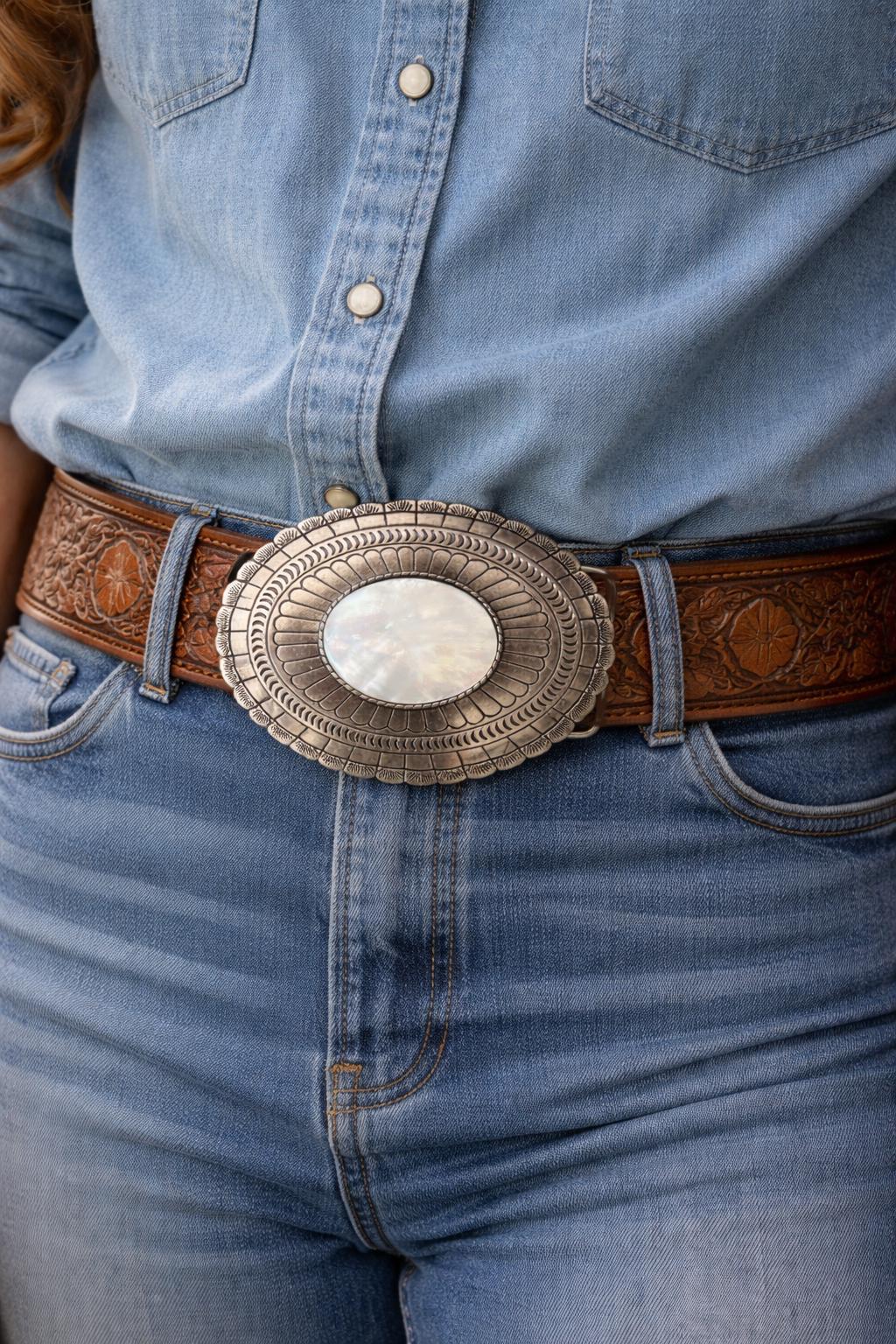 Mother of Pearl Belt - Etsy