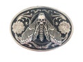 Large Dead Head Moth Belt Buckle - Metal Insect Death Goth Punk Retro Unisex Jewelry Witch Western Rockabilly Men Bug Insect Butterfly