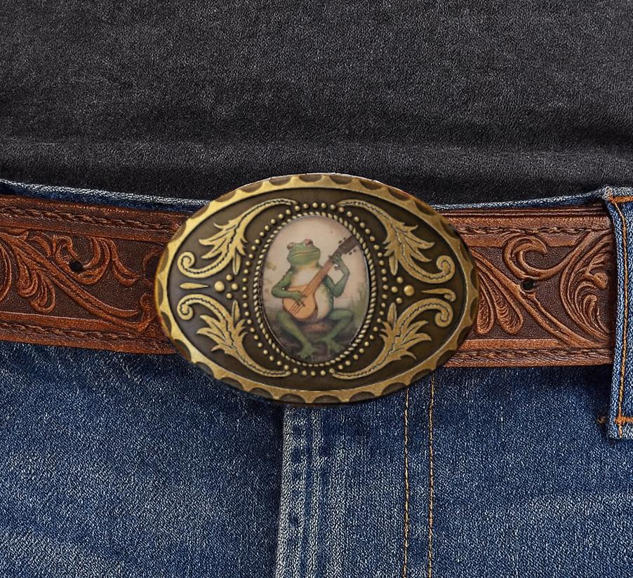 Boucle De Ceinture Western émaillée Bluegrass - Neuf Avec étiquettes - Unisexe
