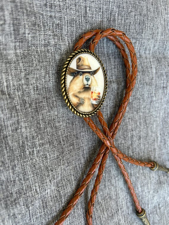 Cravate Bolo Western USA - Motif Aigle Liberty, Argenté, Style Country - Neuf Sans étiquette, Unisexe