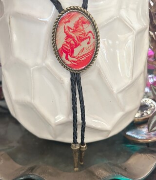 Cravatta Bolo Western In Pelle Unisex Con Puntale – Regolabile, Stile Cowboy Per Uomo E Donna