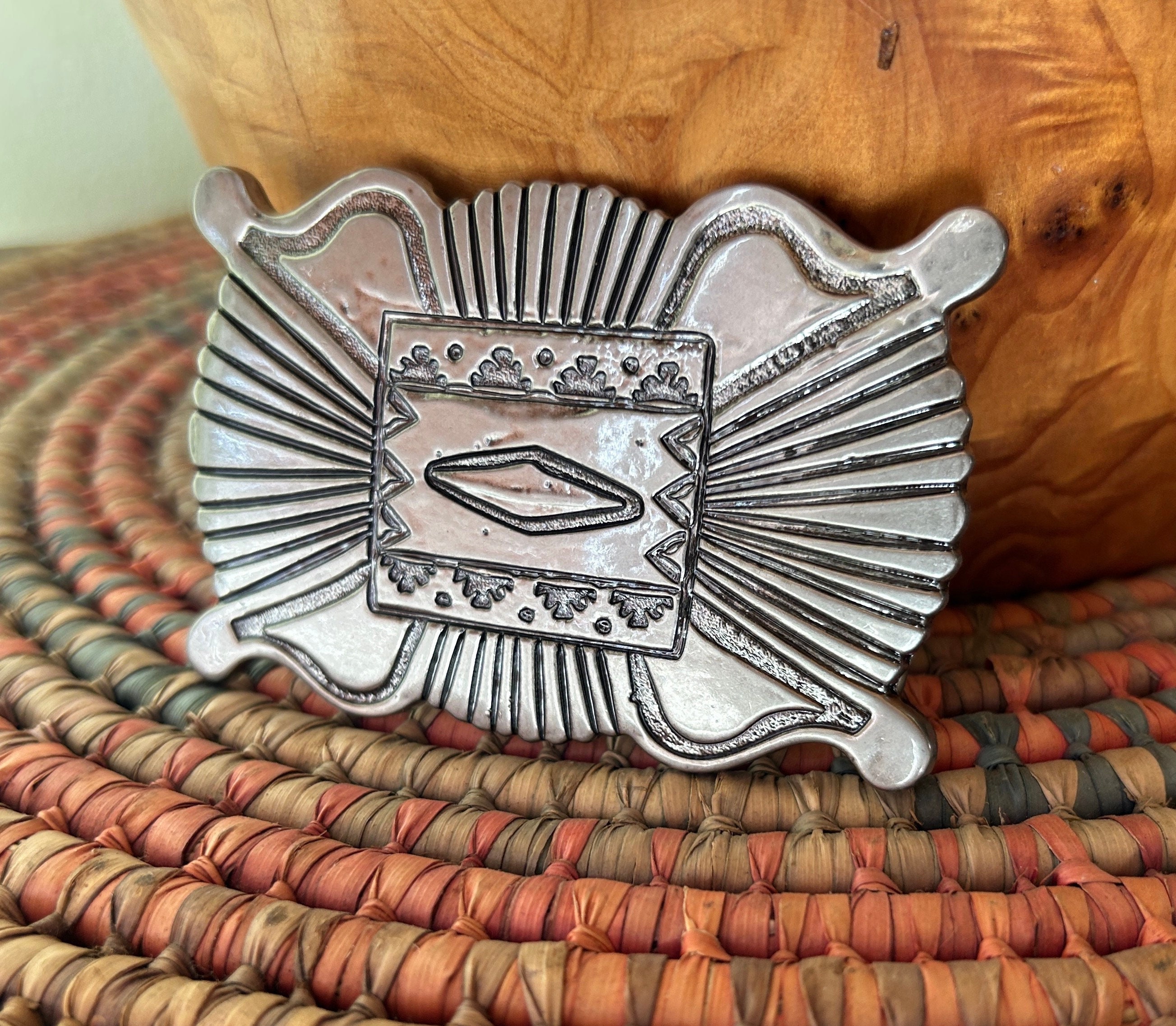000093】70s VINTAGE BUCKLE MID-CENTURY