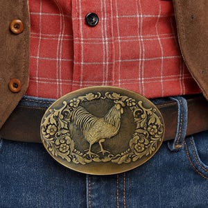 Vtg Mexican Mixed Metal Brass Copper Hand Crafted Belt Buckle Leather Patchwork Mexican Mixed Metals Brass Copper Hand crafted Belt Buckle  main image 3