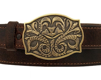 VINTAGE 90s Brighton Brown Reptile Embossed Silver  display picture 3