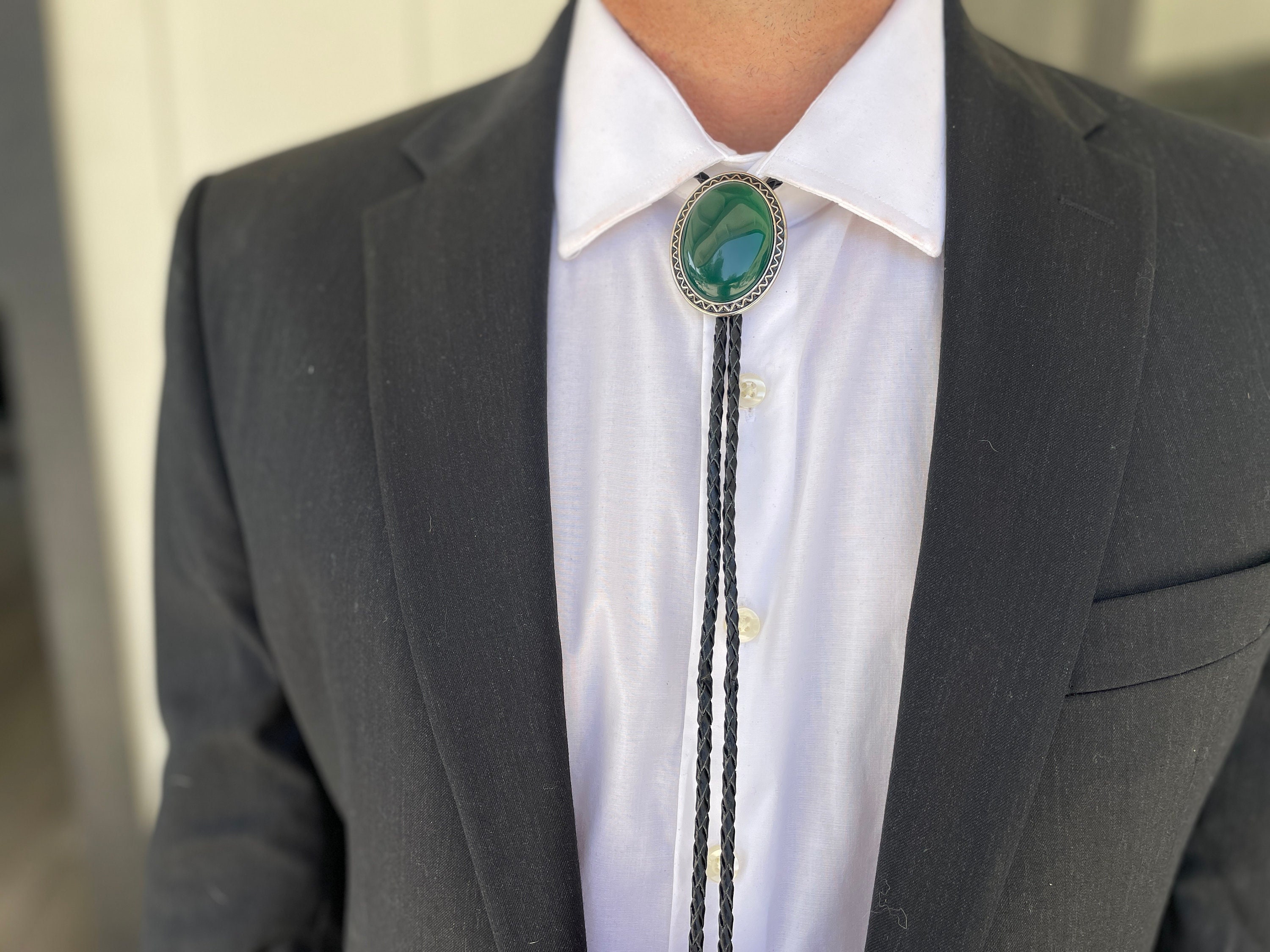emerald bolo tie
