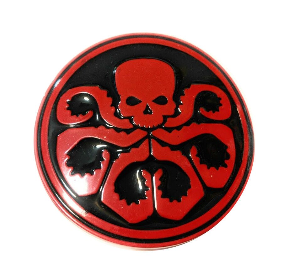 Captain America Hydra Belt Buckle Red Octopus Superhero Etsy