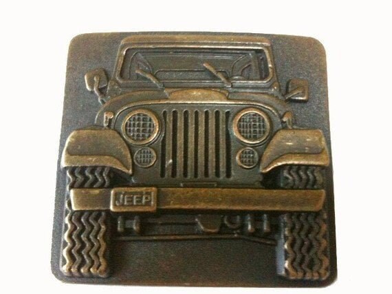 Vintage Jeep Wrangler Belt Buckle 