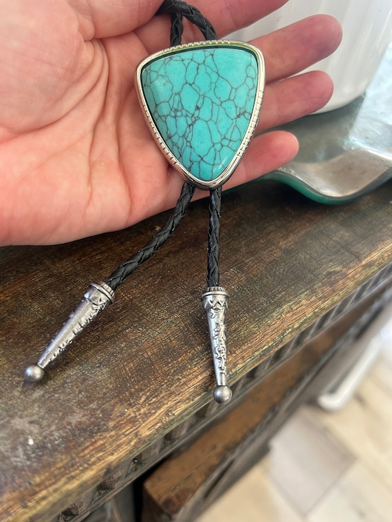 Thundebid Bolo Tie - Tuquoise Bola Necktie Westen Gold