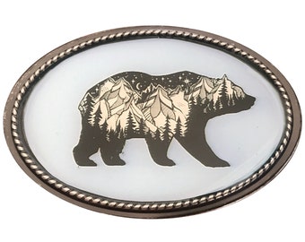 Earth bear belt buckle