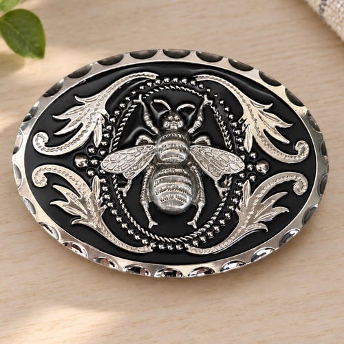 Western Bee Belt Buckle: Handmade Style Accessory Beekeeper