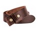 Vintage Style Brown Leather Snap Belt Strap - Thick High Quality Cow Hide - Change your Buckles - Christmas Gift Idea 