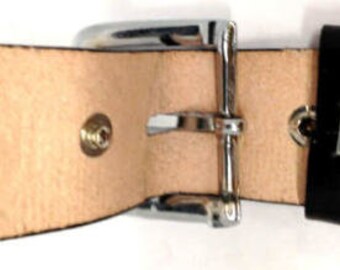 Tooled Eagle Leather Belt Strap: Full Grain Western Style