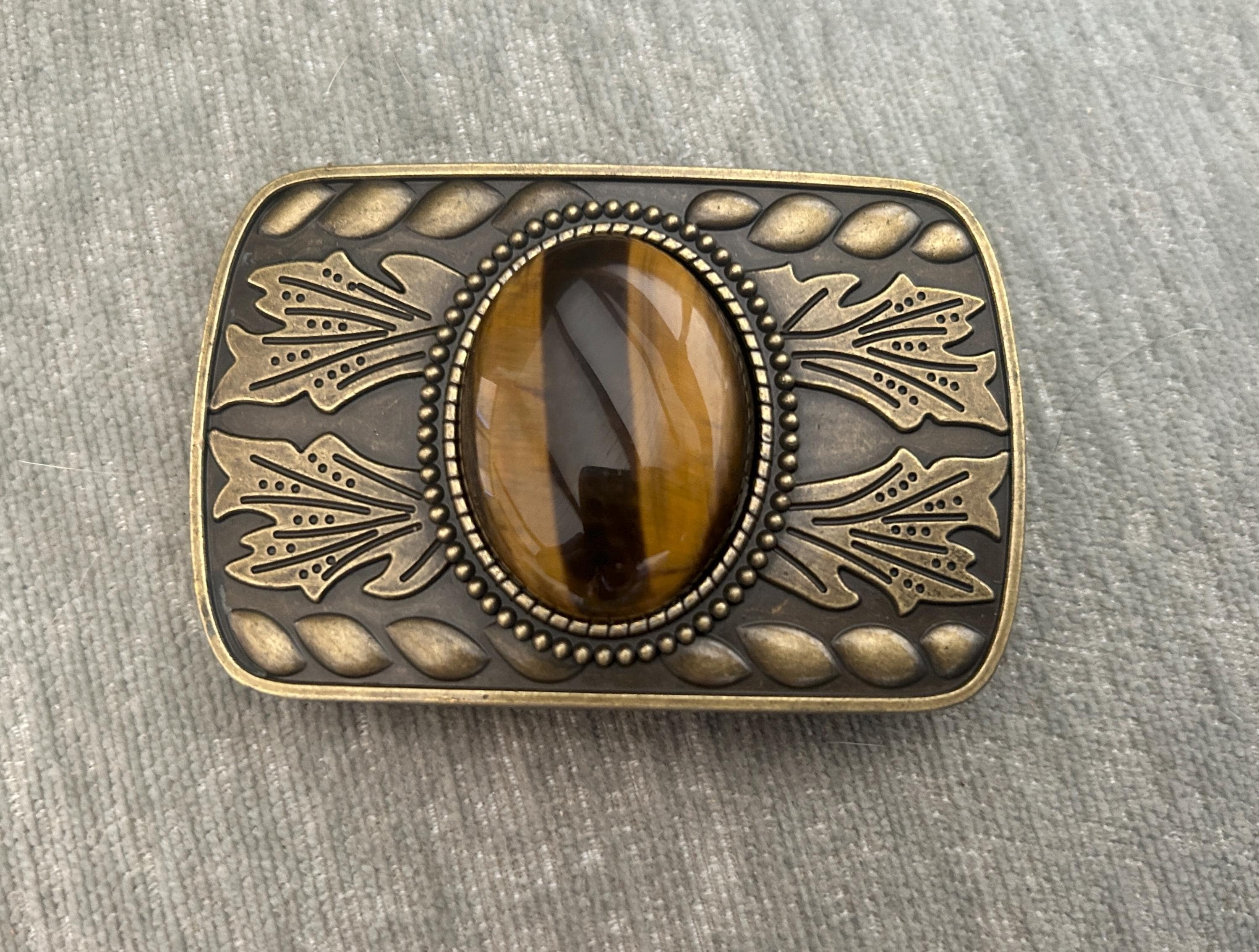 Lynne Dorche Tiger Eye Belt Buckle Tiger Belt Buckle | MIMOSA Handcrafted main image 3