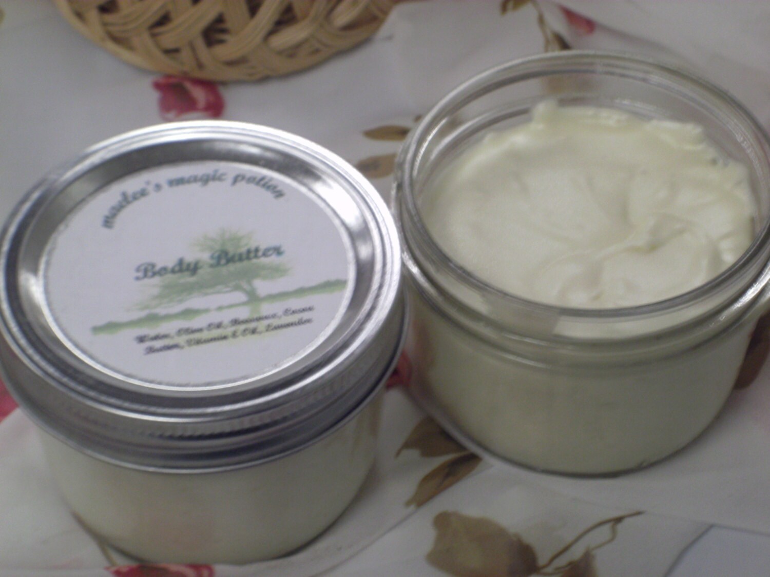 Body Butter 8 oz jar Lavender Etsy