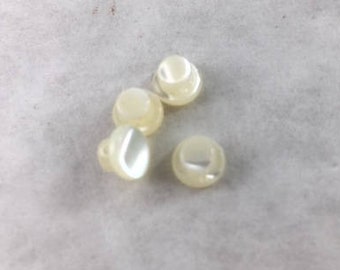 DOLL CLOTHES PEARL buttons    D11