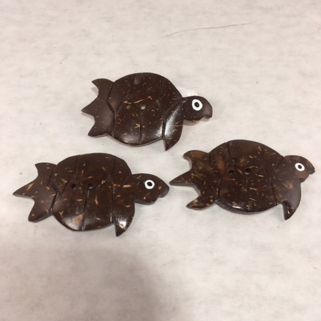 TURTLE COCONUT SHELL Buttons E4 - Etsy