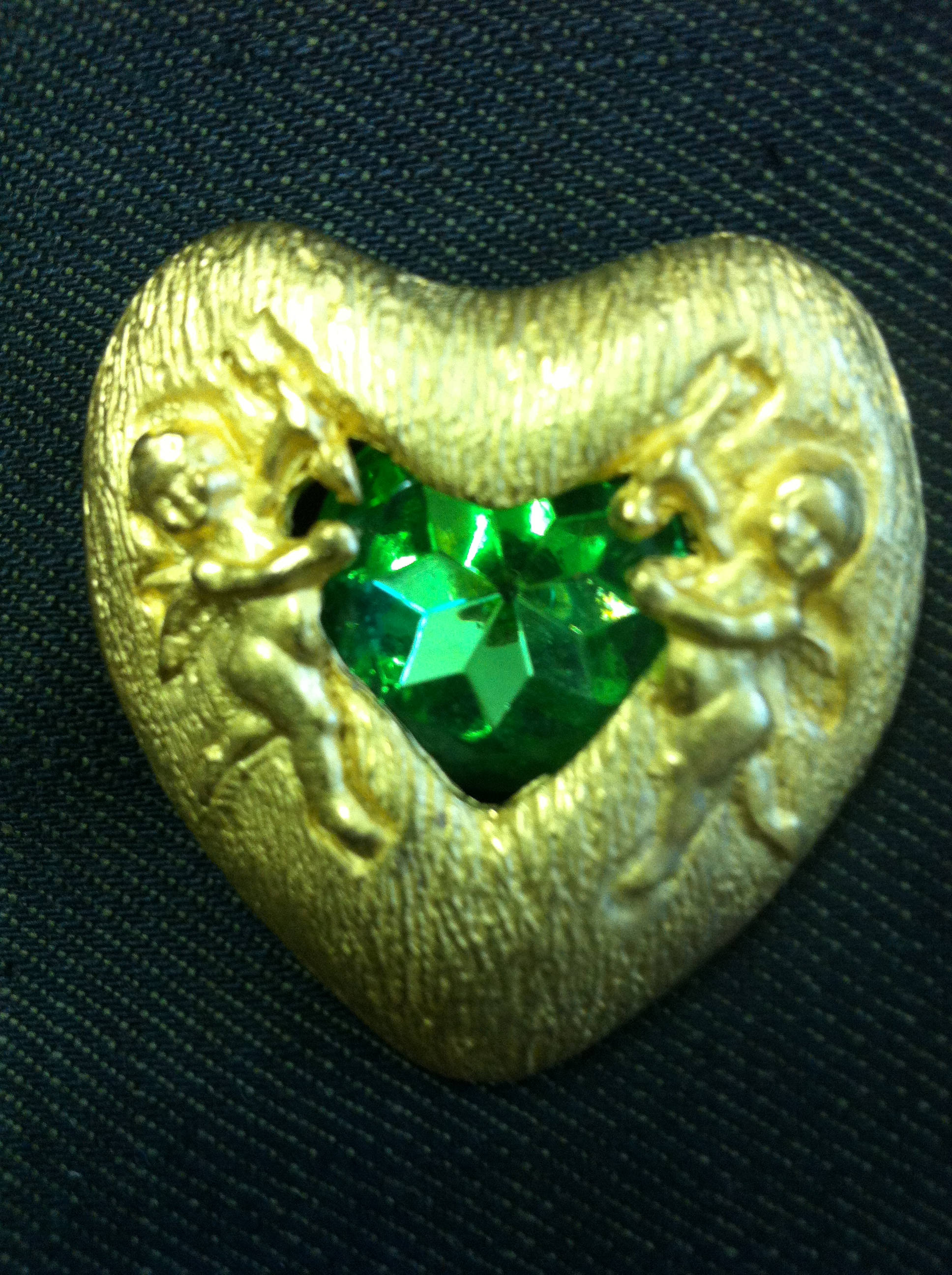 COLGANTE DE CORAZÓN ESMERALDA E3 Etsy COLGANTE DE CORAZÓN ESMERALDA E3 Etsy