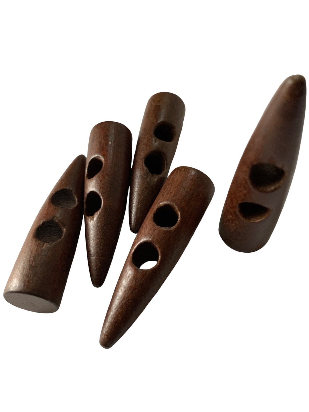 WOODEN CONE TOGGLE Button D6 - Etsy
