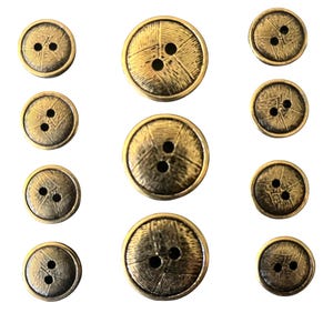 PATCHWORK SCRATCHES GOLD Blazer Buttons Sets A8