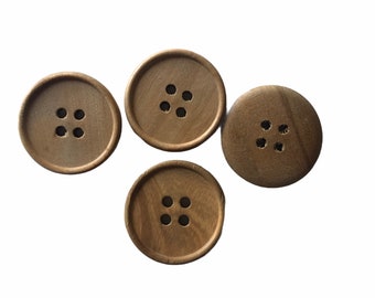 CLASSIC 4 HOLE WOOD Button    D4