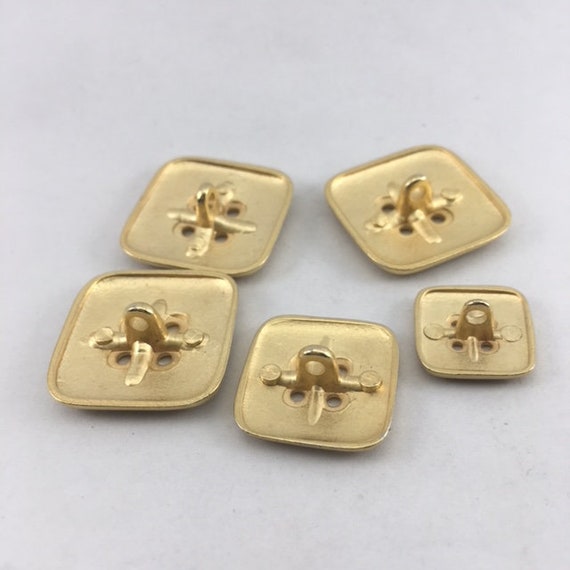 SQUARE GOLD BUTTON A6 - Etsy SQUARE GOLD BUTTON A6 - Etsy