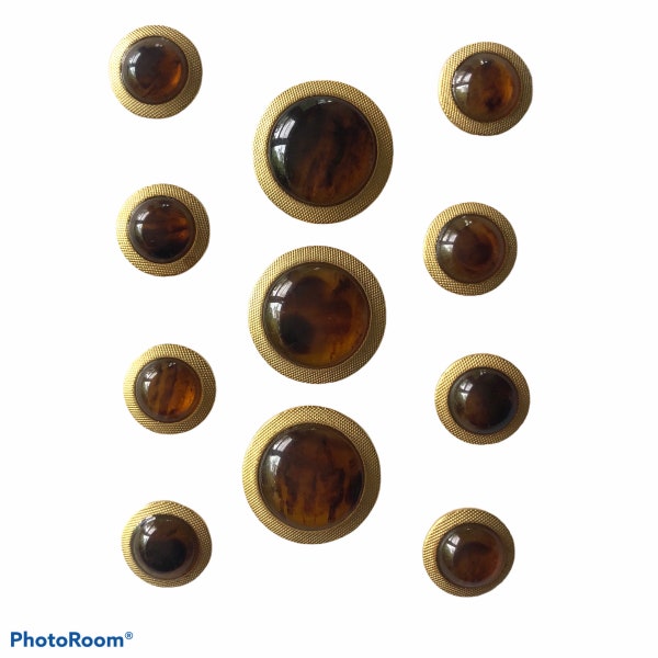 TORTOISE GOLD BLAZER Buttons