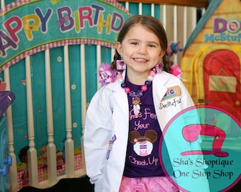 Doc McStuffin Lab Coat - Pretend Play- Lab Coat- Doc- Little Doctor