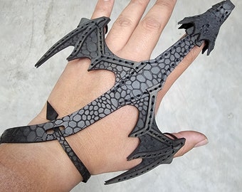 Leather Hand Dragon Cuff