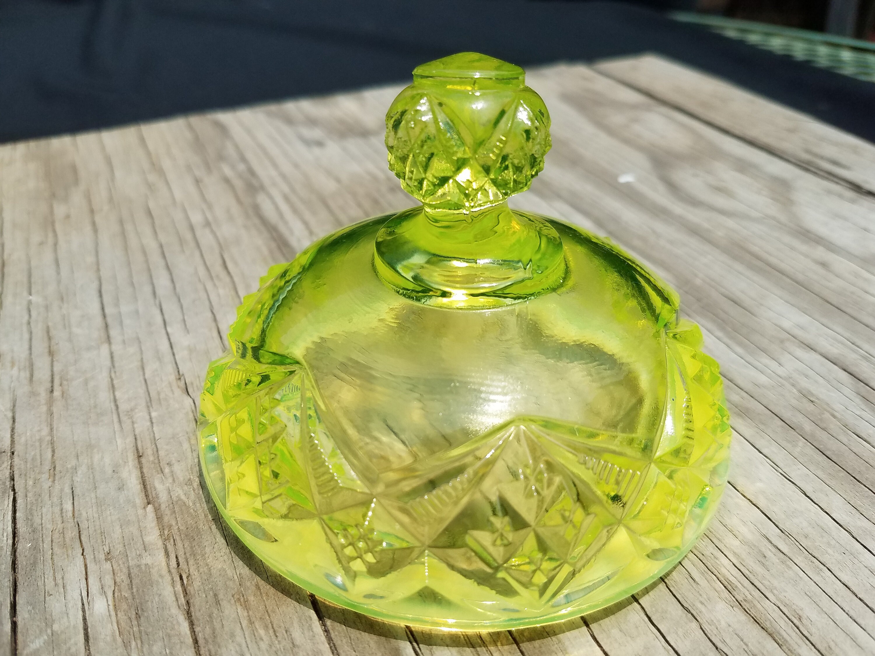 EAPG Northwood National Glass Canary o Vaselina Opalescent Etsy