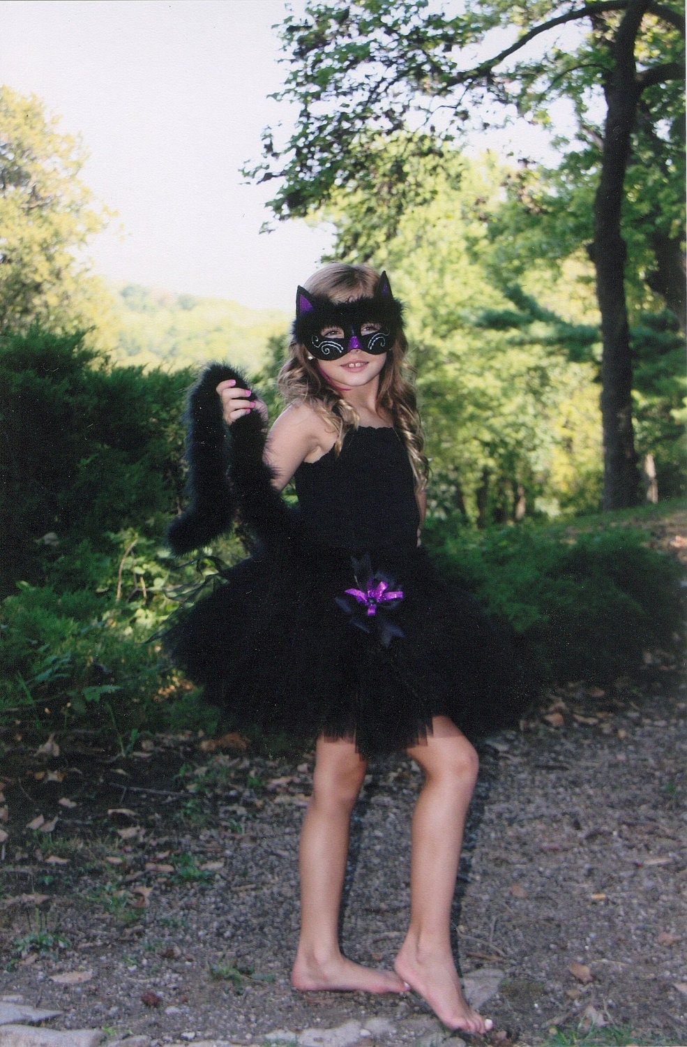 Cat Tutu Halloween Costume Preemie big girl sizes Black Etsy