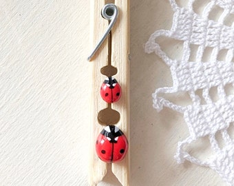 Realistic Life-Sized Ladybug Pin | Handcrafted Nature-Inspired Jewelry