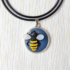 BumbleBee Pendant | Bee Pendant in Polymer Clay