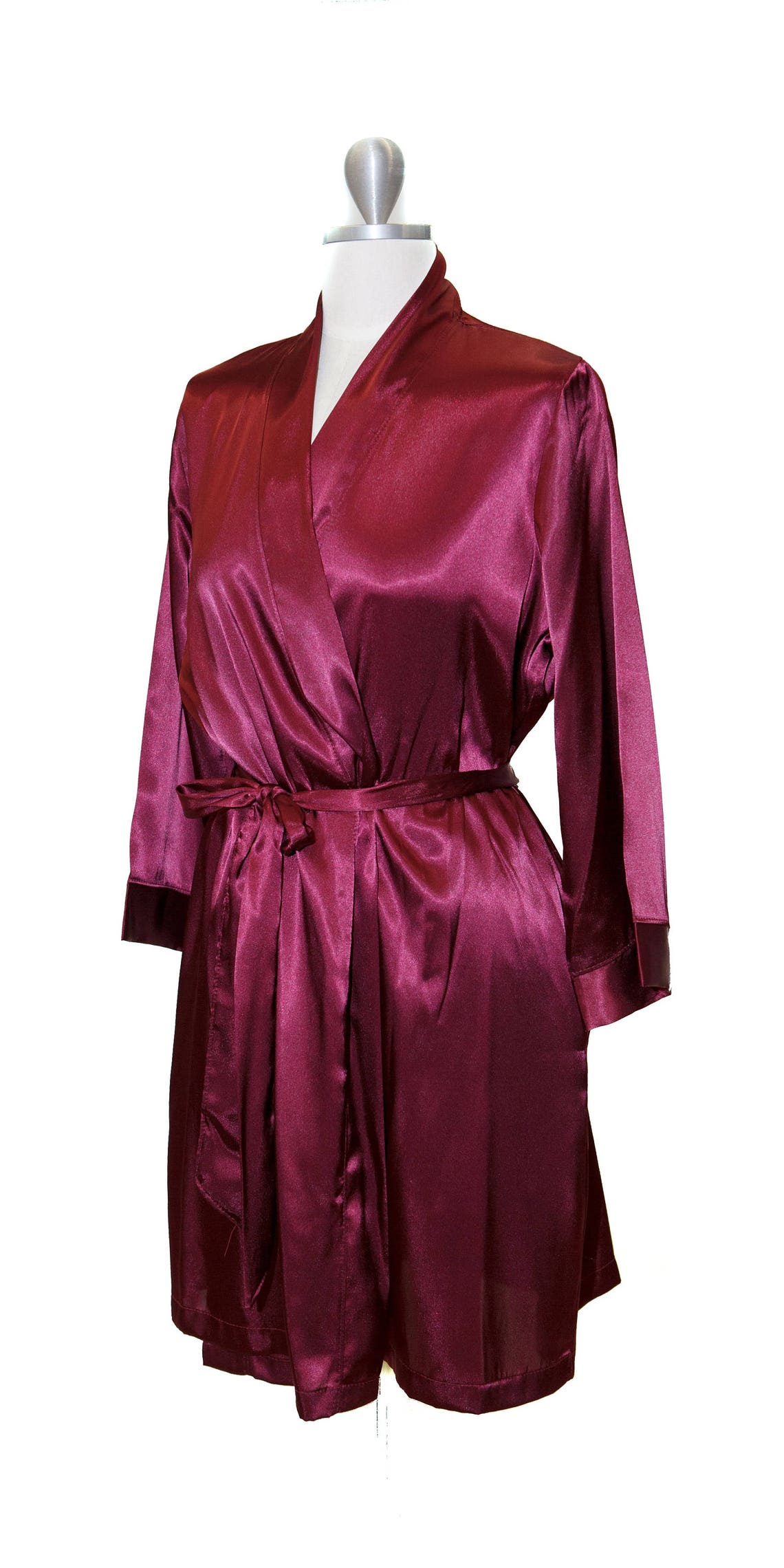 long burgundy robe